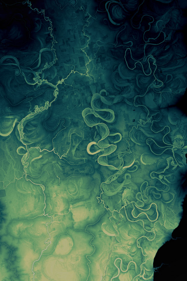 Yazoo Delta, Mississippi — USGS 10m DEM